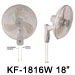KF-1816W 18” (45cm) Ventilador De Pared (Ventilador Industrial)