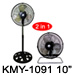 KMY-1091 10” Ventilador Tres En Uno