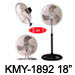 KMY-1091 10” Ventilador Tres En Uno
