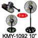KMY-1091 10” Ventilador Tres En Uno